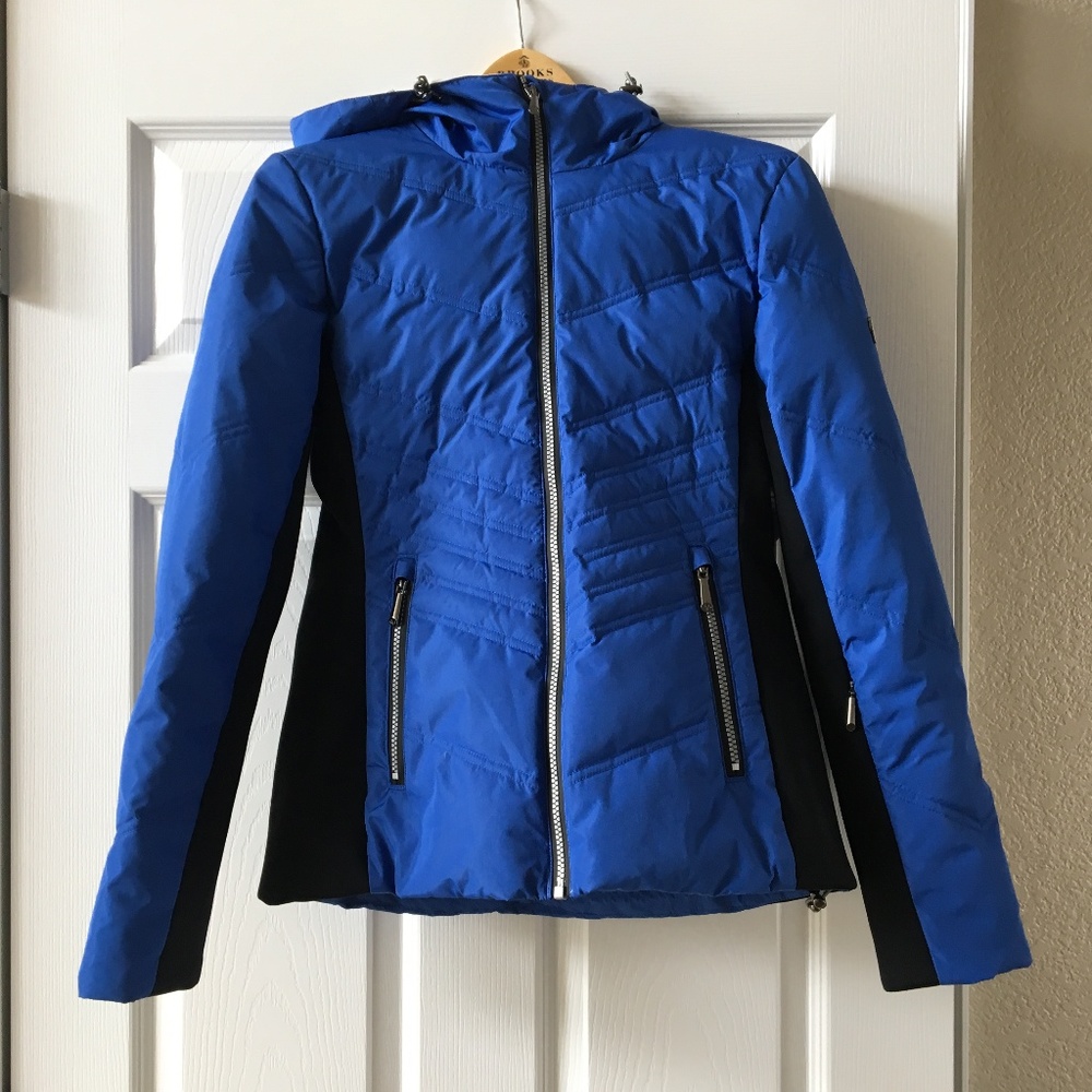 Sunice Julietta ski jacket parka blue black sz 6